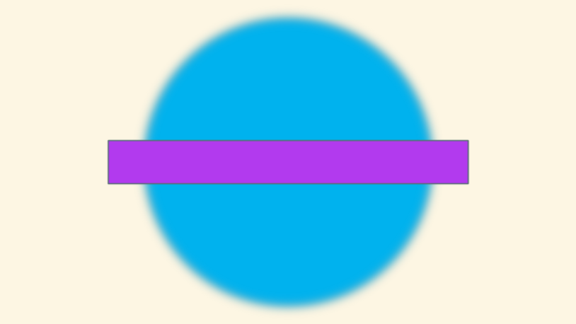 Circle with Gaussian blur applied