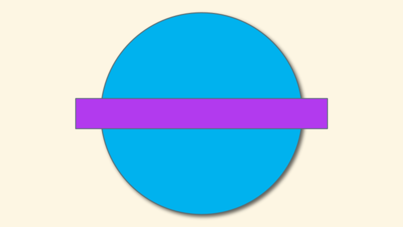 Circle with drop shadow